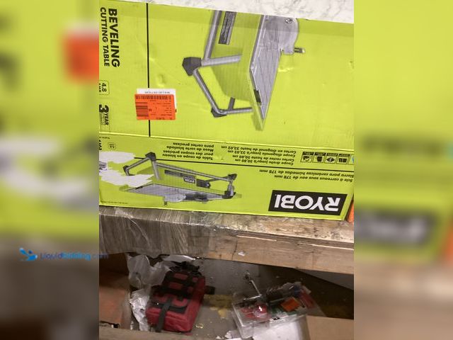 Lot 49-5448304 - RYOBI 4.8 -Amps 7 in. Blade Corded Tabletop Wet Tile Saw. Model # WS722. Unused