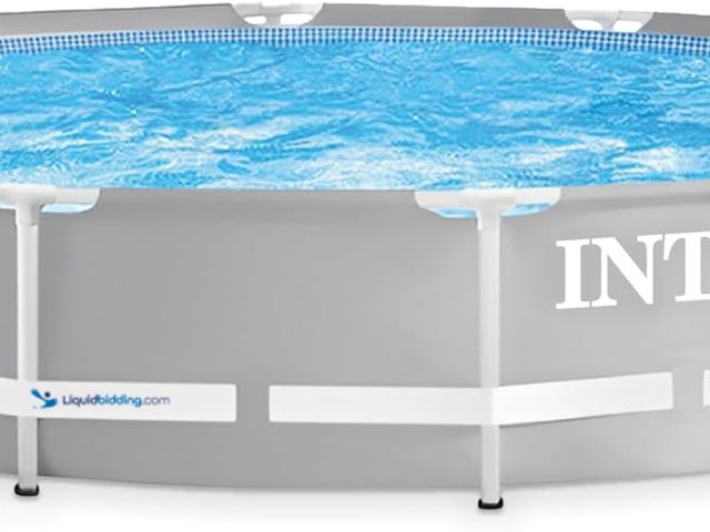 Lot 49-5463796 - INTEX 26710EH Prism Frame Premium Above Ground Swimming Pool: 12ft x 30in – SuperTough Puncture Resi...