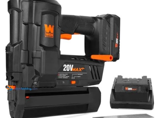 Lot 49-2004544 - WEN 20V Max Cordless 18-Gauge Brad Nailer with 2.0Ah Battery and Charger, Model #20512, Slightly use...