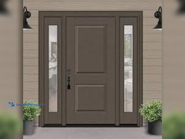 Lot 49-5433892 - Steves & Sons
Legacy 64 in. x 80 in. 3 Panel Craftsman RHOS Unfinished Black Fiberglass Prehung Fro...