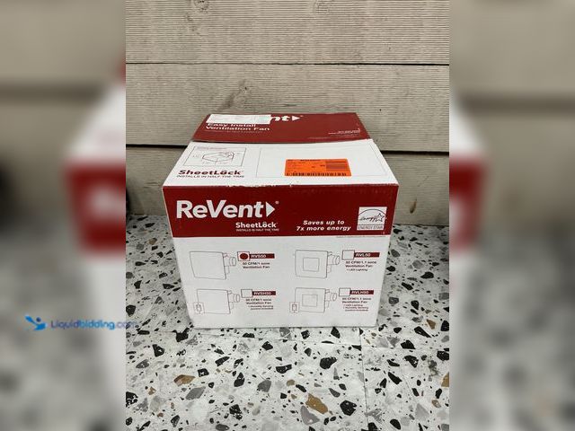 Lot 49-5485584 - Revent Rvs50 50 CFM Bathroom Ventilation Fan 4in White Easy Install. Model #0855448008619. New