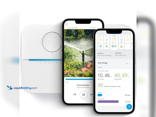 Lot 49-5413758 - Rachio WiFi Smart Sprinkler Controller (16-Zone Irrigation Remote Control) – App-Based Scheduling, L...