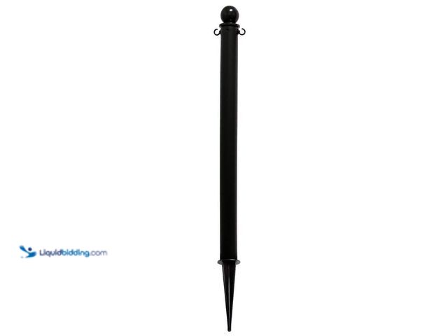Lot 49-5552032 - QTY 2 -  Mr. Chain
3 in. Black Heavy-Duty Ground Pole. Model # 95503. Unused