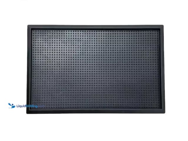 Lot 49-1627280 - Lot of (2) Ottomanson Heavy-Duty Black 18 in. x 28 in. Waterproof Rubber Boot Tray with Raised Edges...