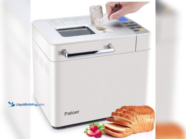 Lot 49-5436507 - 2LB Bread Maker with Yeast & Nut Dispenser, 21-in-1 Programmable Compact Bread Machine 3 Loaf Sizes ...