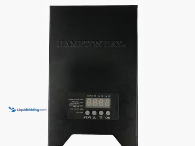 Lot 49-1624770 - Hampton Bay Low-Voltage 300-Watt Metal Landscape Lighting Transformer with Dusk to Dawn Sensor Model...
