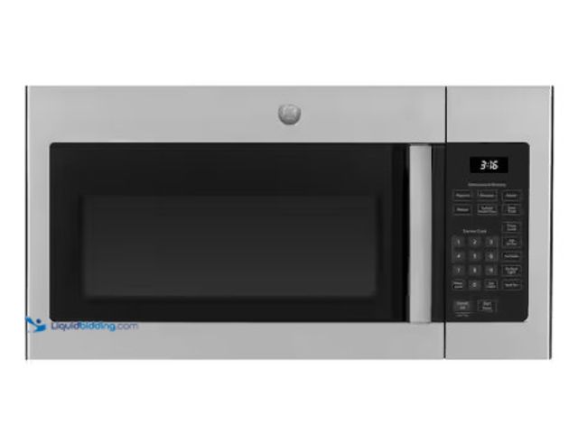 Lot 49-2022916 - GE 1.6 cu. ft. Over-the-Range Microwave in Stainless Steel, Model # JVM3160RFSS, MSRP $389, Unused, ...