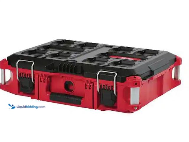 Lot 49-5573538 - Milwaukee
PACKOUT 22 in. Medium Red Tool Box with 75 lbs. Weight Capacity, Used with attachments, D...