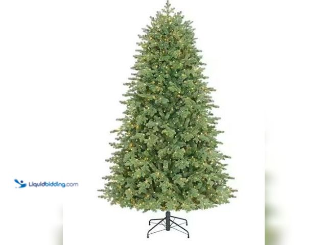 Lot 49-1539984 - Home Accents Holiday 7.5 ft. Montrose Douglas Fir LED Pre-Lit Artificial Christmas Tree T20 Model # ...