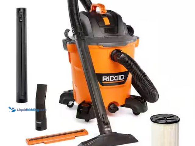 Lot 49-3473125 - RIDGID 12 Gal. 5.0 Peak HP NXT Shop Vacuum Wet Dry Vac with General Debris Filter, Locking Hose and ...