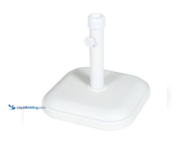 Lot 49-5433637 - StyleWell
26 lbs. Concrete and Resin Patio Umbrella Base in White. Item is Unused