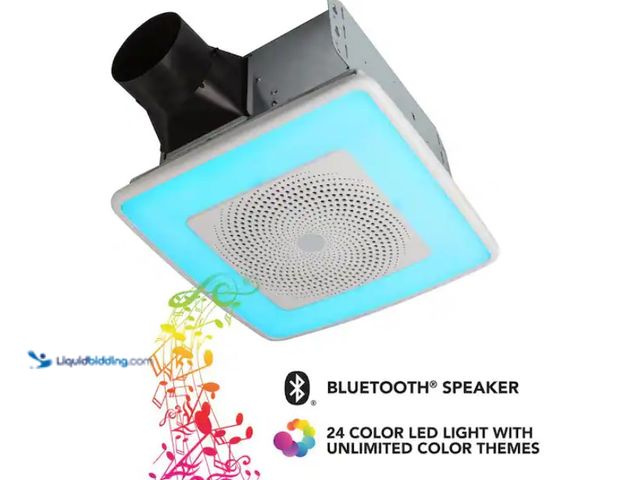 Lot 49-1547820 - Broan-NuTone Sensonic Series 110 CFM Ceiling Bathroom Exhaust Fan with Speaker and Bluetooth Wireles...