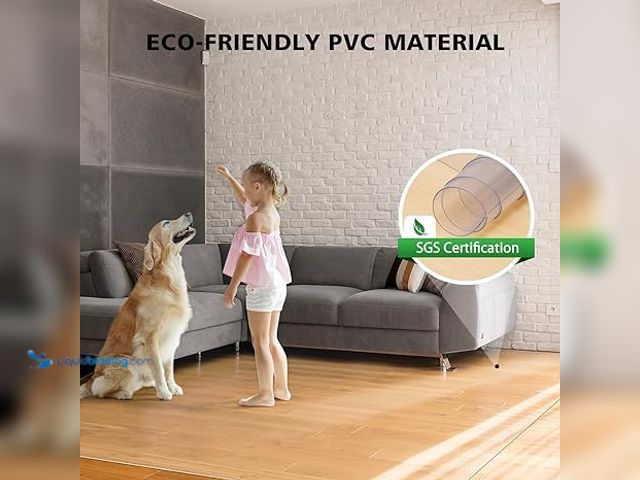 Lot 49-5448863 - Floor Mats for Home, 6'×9' Clear Area Rug for Dining Room, Durable Non-Slip Hard Floor Rolling Chair...