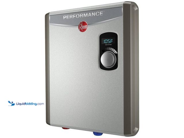 Lot 49-1595120 - Rheem Performance 24 kW 4.68 GPM 240V Self-Modulating Electric Tankless Water Heater. Model # RETEX-...