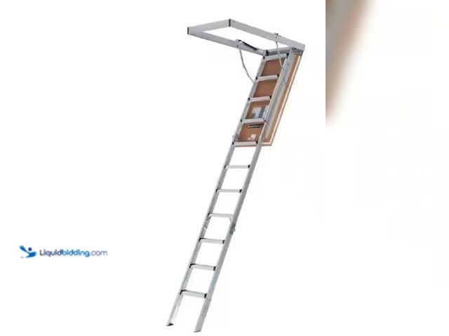 Lot 49-1517148 - Louisville Ladder
Energy Efficient 7 ft. 8 in. to 10 ft. 3 in., 25.5 in. x 54 in. Insulated Aluminu...