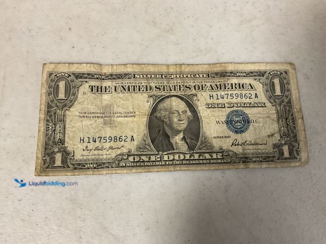 Lot 49-3503565 - 1957 BLUE SEAL UNITED STATES ONE DOLLAR SILVER CERTIFICATE