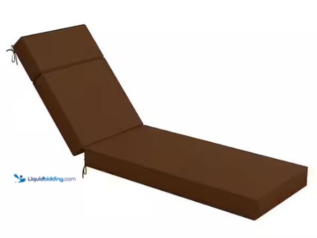 Lot 49-1553953 - 71 in. x 21 in. x 4 in. Premium Waterproof Chaise Lounge Cushion, All-Weather Replacement for Outdoo...