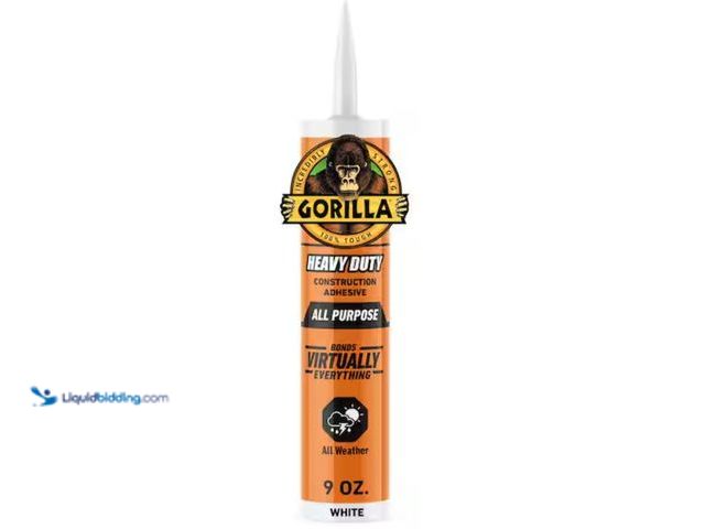 Lot 49-3614773 - Lot of (12) tubes of Gorilla 9 oz. Heavy Duty Construction Adhesive,  Model # 8010003, Unused.