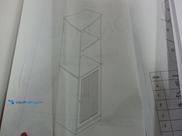 Lot 49-1570259 - Oakridge Ambrose Collection Slim Linen Cabinet, White, Model # 367153, Unused.   Ref#AMABLUE0114