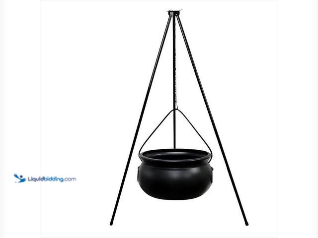 Lot 49-2021768 - OGETFUUR 54 in. Large Witches Cauldron with Lights, Plastic Bowl Decoration for Indoor and Outdoor. ...