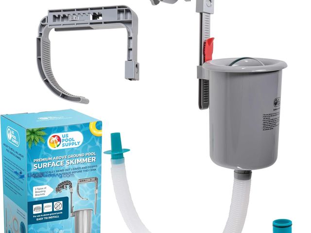 Lot 49-5416043 - U.S. Pool Supply Pool Skimmer - Above Ground Pool Skimmer, Floating Surface Skimmer, Accessories. Us...