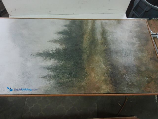 Lot 49-1632106 - 30" x 60" Framed Abstract Art Print, Slightly used, Shipping damage, Scuffs/Scratches. (NOTE: Frame ...