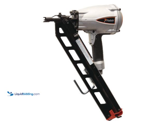 Lot 49-5410637 - Paslode Pneumatic 3-1/2 in. 30 degree Air Corded PowerMaster Plus Clipped-Head Framing Nailer. [Mode...