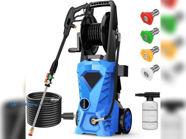 Lot 49-5447996 - 5000PSI Pressure Cleaner - 2025 New Power Cleaner with Upgraded 33ft Pressure Cleaner Hose Reel, Foa...