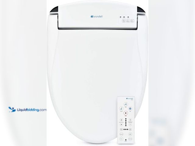 Lot 49-1539250 - Brondell Swash SE600 Bidet Toilet Seat, Fits Elongated Toilets, White - Oscillating Stainless-Steel ...