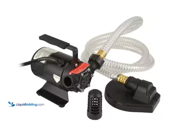Lot 49-1622522 - Everbilt 1/10 HP Non-Submersible Self-Priming Transfer Pump, Model # EBTP1, Slightly used, Powers on...