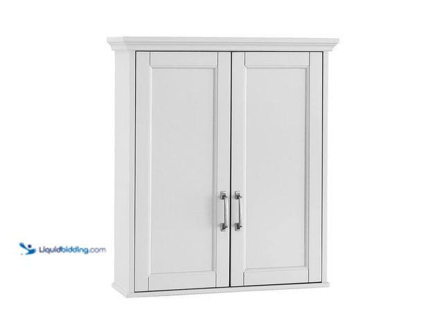 Lot 49-5412879 - Home Decorators Collection
Ashburn 24 in. W x 8 in. D x 27 in. H Bathroom Storage Wall Cabinet in W...