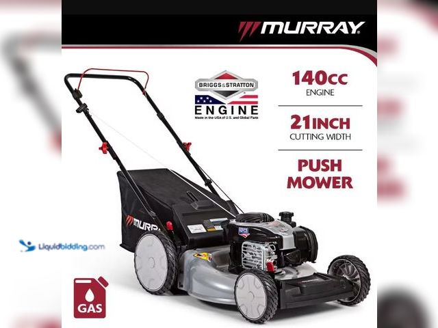 Lot 49-5552044 - Murray
21 in. 140 cc Briggs and Stratton Walk Behind Gas Push Lawn Mower with Height Adjustment and...