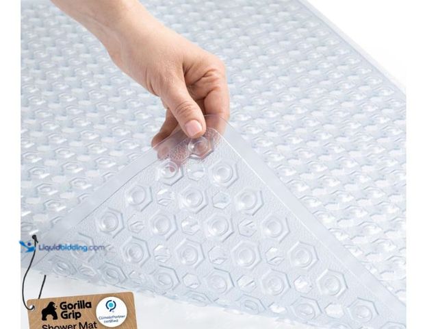 Lot 49-5545767 - GORILLA GRIP Patented Bath Tub Shower Mat, Machine Washable Bathtub Floor Liner Mats, Suction Cups a...
