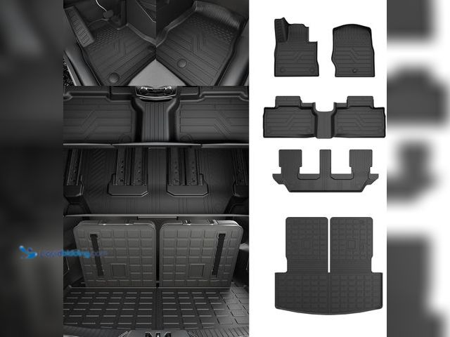 Lot 49-5475660 - Floor Mats Compatible with 2020-2025 Ford Explorer 7-Seater Cargo Liner All Weather 2024 Explorer Ac...