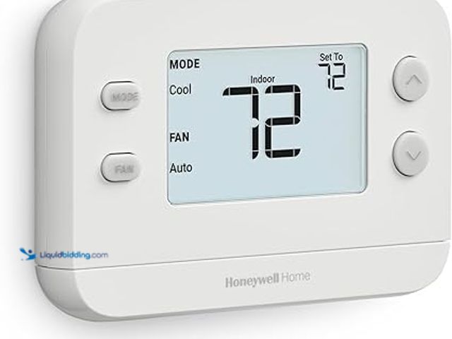 Lot 49-3527692 - New! Honeywell Home Non-Programmable Thermostat, Single-Stage, 1 Heat/1 Cool Compatibility, X1N, Whi...