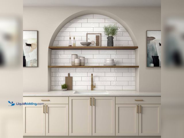 Lot 49-5428039 - Approx 230 Sq Ft. Daltile LuxeCraft White 4 in. x 16 in. Glazed Ceramic Subway Wall Tile (13.2 sq. f...