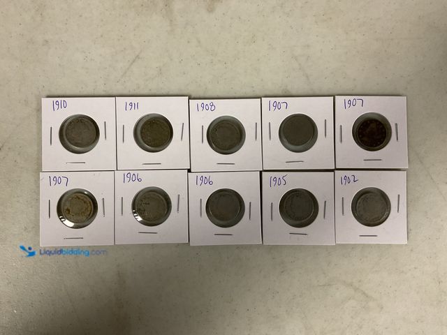 Lot 49-1505663 - LOT OF 10 EARLY 1900’S LIBERTY V NICKELS #COINS1211