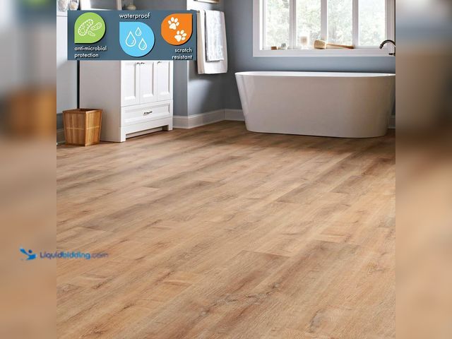 Lot 49-5580822 - Approx 160sq.ft.  Lifeproof
Fresh Oak 22 MIL x 8.7 in. W x 48 in. L Click Lock Waterproof Luxury Vi...