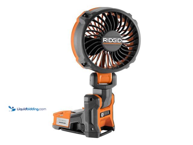 Lot 49-1548604 - RIDGID 18V Brushless Cordless Magnetic Clamp Fan (Tool Only). Model # R860723B. Unused.  Ref#AHDPA10...