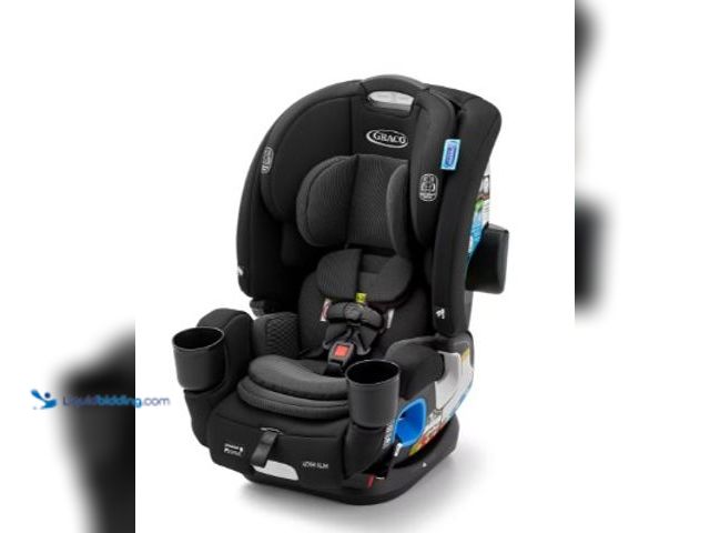 Lot 49-5485315 - 4Ever® DLX Slim 4-in-1 Car Seat. Model #2215504. Used and dirty.