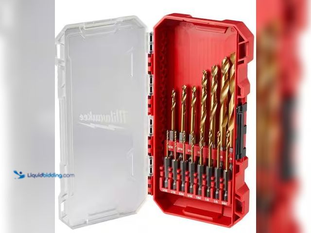 Lot 49-3639322 - SHOCKWAVE Impact Duty Titanium Drill Bit Set (15-Piece), Model: 48-89-4670, Unused  Ref#PA0925