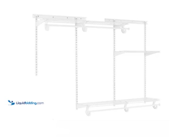 Lot 49-1515669 - Everbilt 4 ft. - 6 ft. Regular Duty Closet Organizer Kit, Model # 90248, Unused.  Ref#HD0725