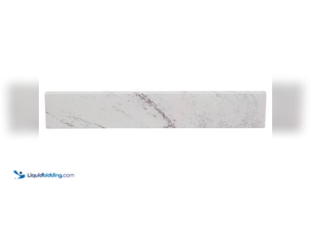 Lot 49-5520397 - Home Decorators Collection 21 in. W Cultured Marble Vanity Sidesplash in Lunar. Model # SSSE21-LR. U...