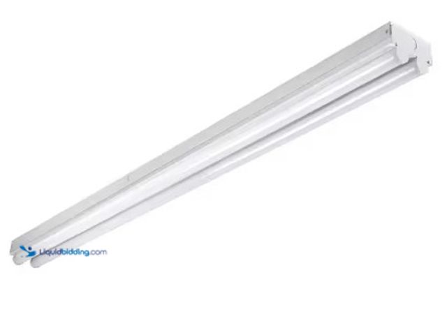 Lot 49-2025239 - Metalux 4 ft. 2-Light Linear White Integrated LED Ceiling Strip Light for Commercial/Residential use...