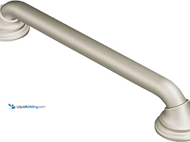 Lot 49-5436219 - Qty 2 Brushed Stainless -  24" Dione shower grab bar. Unused.