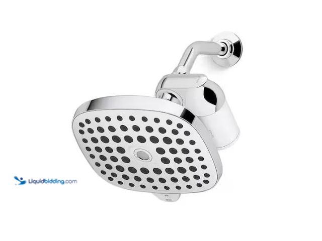 Lot 49-1624491 - KOHLER Aquifer 3-Spray Patterns 1.75 GPM 8.8625 in. Wall-Mount Fixed Shower Head with Filtration Sys...