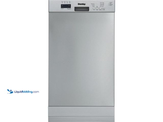 Lot 49-5444514 - Danby 18 in. Front Control Built-in Dishwasher in Stainless Steel, 51 DB. [Model # DDW18D1ESS] Used....