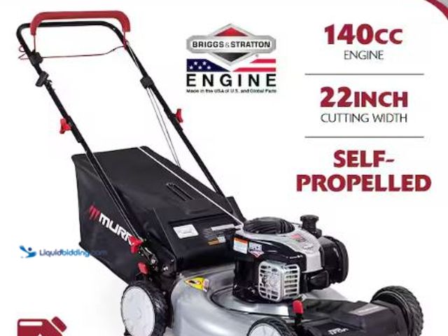 Lot 49-1625303 - Murray 22 in. 140 cc Briggs & Stratton Walk Behind Gas Self-Propelled Lawn Mower with Front Wheel Dr...