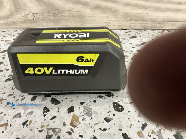 Lot 49-3564763 - Ryobi 40v 6 ah Battery, Used.