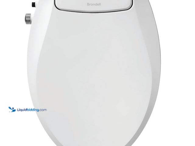 Lot 49-3433312 - Brondell Bidet Toilet Seat Non-Electric Swash Eco seat, Fits Elongated Toilets, White - Dual Nozzle ...